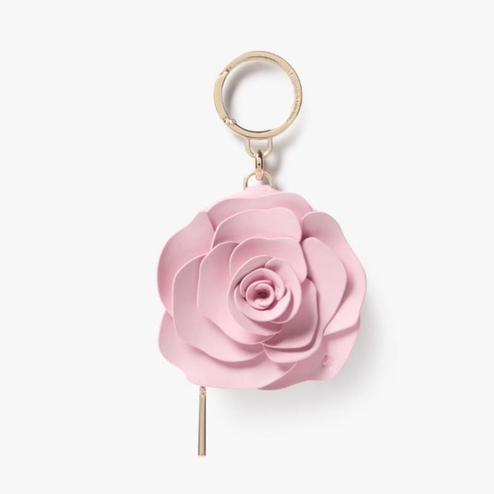 Pink Rose Keychain Bag Charm - Women Accessories